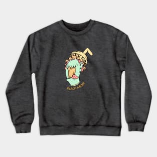 Peach Fuzz Monster Soda Crewneck Sweatshirt